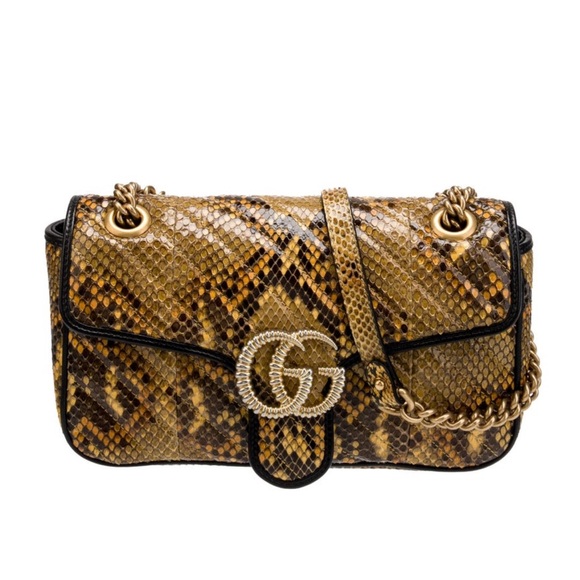 Gucci Python skin Marmont bag - Picture 1 of 5